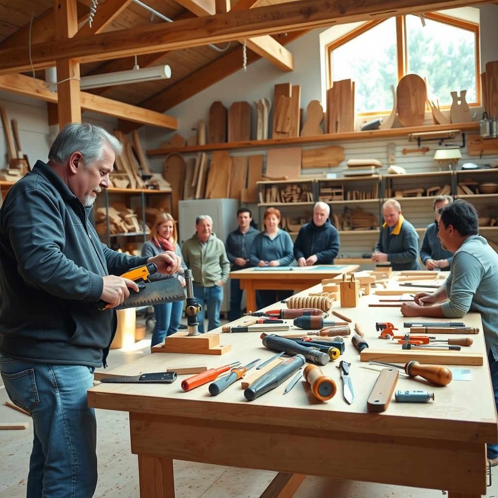 Hands-on woodworking workshop