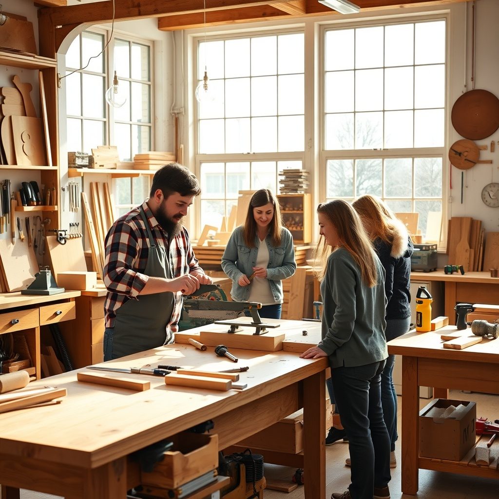 Woodworking tools and materials